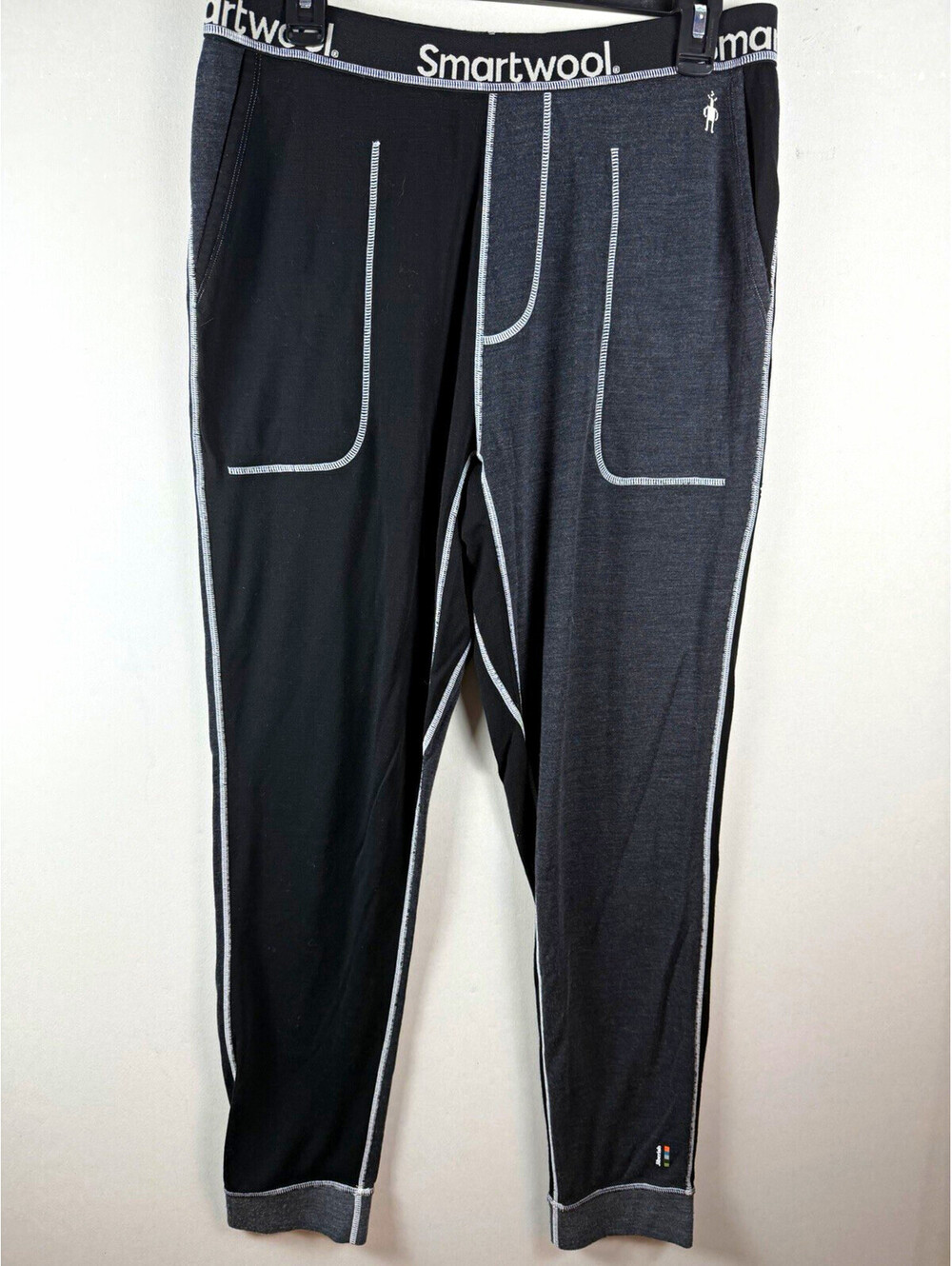 Smartwool Merino 250 Men’s Thermal Pants M Black Gray 100% Merino Elastic